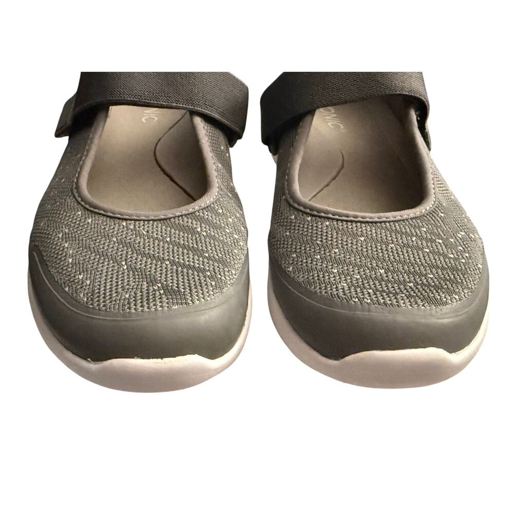 Vionic Jessica Mary Jane Shoes Womens 8 Gray White Dot Walking Comfort NWOT - Picture 7 of 11